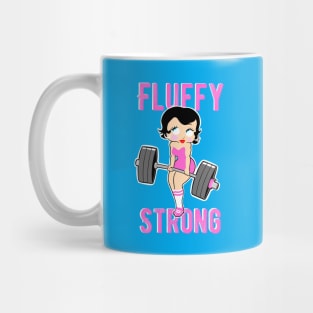 fitness girl, thick girl, gym girl, weightlifting girl Mug